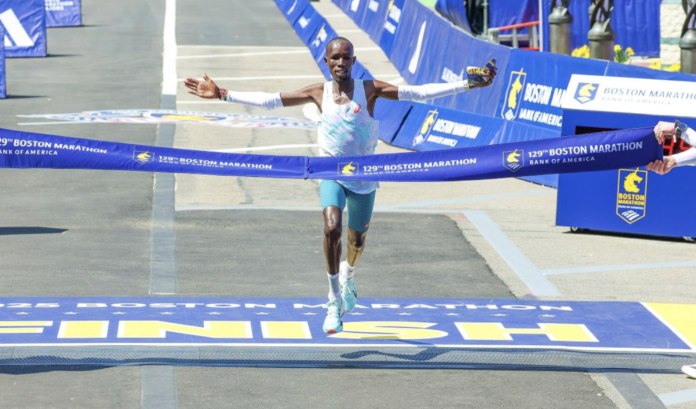 John Korir wins Boston 2025